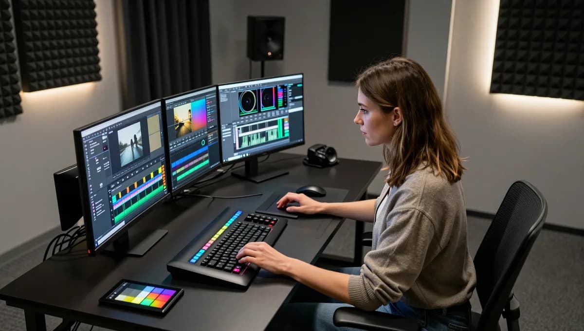 Video post production coloring bay